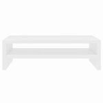 vidaXL Support de moniteur Blanc 42 x 24 x 13 cm Bois d'ingénierie