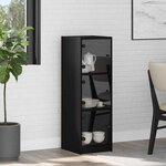 vidaXL Haut Armoire Chêne noir 35 x 37 x 109 cm Bois d'ingénierie