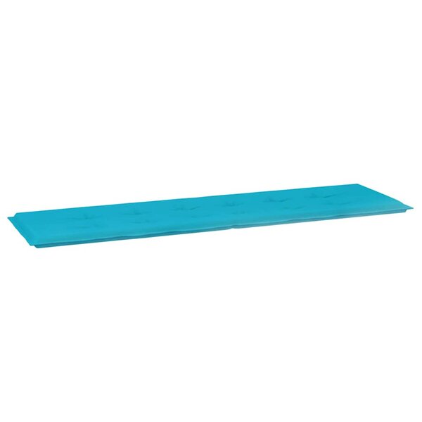 vidaXL Coussin de banc de jardin Turquoise 180 x 50 x 4 cm