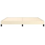 vidaXL Cadre de lit sans matelas crème 200x200 cm similicuir