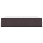 vidaXL Cadre de lit avec matelas avec matelas 2 Pièces Tan tissu