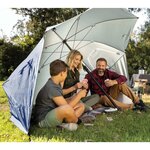 Sport-brella parasol de plage premiere xl bleu 243 cm