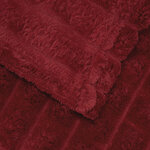vidaXL Couvertures à jeter 6 Pièces Rouge Bordeaux 150 x 130 cm Toison