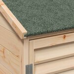 vidaXL Abri de jardin Naturel 106 x 56 x 113 5 cm Bois de Sapin Massif