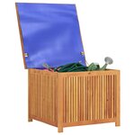 vidaXL Boîte de rangement de jardin 75x75x58 cm bois massif d'acacia