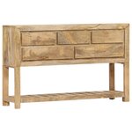 vidaXL Buffet 120 x 30 x 75 cm Bois de manguier massif