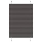 vidaXL Store plissé noir 100x100 cm largeur du tissu 99 4 cm polyester