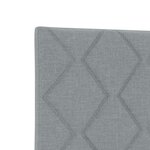 Têtière vidaXL Design blocs diamants Gris clair 80 cm Tissu