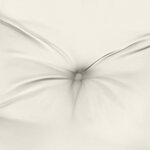 vidaXL Coussin de banc de jardin crème mélangé 120x50x7 cm tissu