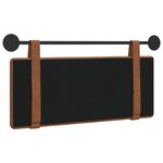 vidaXL Tête de lit suspendue Marron PU antique