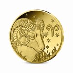 Signes astros - Bélier Monnaie de 5€ 1/2g or