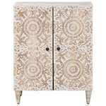 vidaXL Buffet de Rangement Blanc 60 x 33 5 x 75 cm