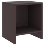 vidaXL Tables de chevet 2 Pièces Marron foncé 35x30x40 cm Bois de pin