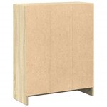 vidaXL Bibliothèque Chêne sonoma 60x24x76 cm Bois d'ingénierie