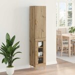 vidaXL Haut Armoire 2 Pièces Chêne artisanal Bois d'ingénierie