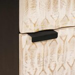 vidaXL Haut Armoire avec porte Finition Lavage Blanc 40 x 33 x 110 cm