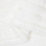 vidaXL Couvertures à jeter 6 Pièces Blanc 240 x 220 cm Toison