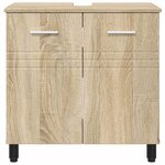 vidaXL Unité de vanité de salle de bain Chêne Sonoma 60 x 35 x 60 cm