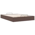 vidaXL Cadre de lit ottoman sans matelas marron 140x200 cm similicuir
