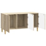 vidaXL Meuble TV Chêne Sonoma 99 x 34 5 x 50 cm Bois d'ingénierie