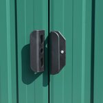 vidaXL Abri de jardin 257x580x181 cm Métal Vert