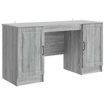 vidaXL Bureau Sonoma gris 142 5 x 50 x 75 cm Bois d'ingénierie