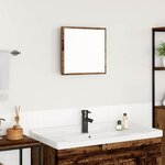 vidaXL Miroir de salle de bain LED Bois ancien 40 x 8 5 x 37 cm