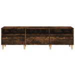 vidaXL Meuble TV chêne fumé 150x30x44 5 cm bois d'ingénierie