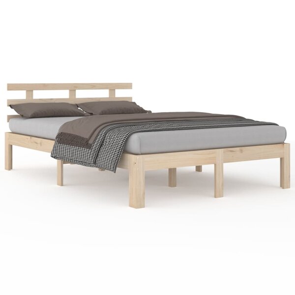 vidaXL Cadre de lit sans matelas bois massif 200x200 cm