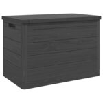 vidaXL Boîte à coussins d'extérieur anthracite 77 5x44 5x53 cm PP