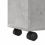 vidaXL Meuble étroit de salle de bain à roulettes gris béton