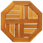 vidaXL Dessus de table 40x40x2 cm octogonal bois massif d'acacia