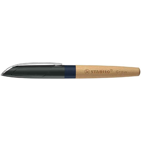 Stylo plume grow  bleu myrtille / hêtre stabilo
