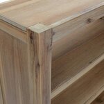 vidaXL Bibliothèque 5 niveaux 80x30x140 cm Bois solide d'acacia
