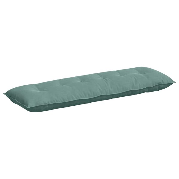 vidaXL Coussin de Dos Vert Mer 160 x 50 cm Tissu en velours côtelé