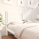 vidaXL Tête de lit blanc 165 5x4x100 cm bois massif de pin