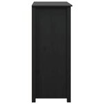 vidaXL Buffet Noir 83x41 5x100 cm Bois massif de pin
