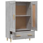 vidaXL Buffet Sonoma gris 70x31x115 cm Bois d'ingénierie