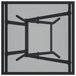 vidaXL Table de jardin pliable anthracite 50x50x72 cm maille d'acier