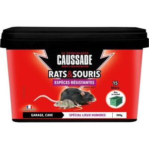 CAUSSADE Rats & souris especes résistantes CARSBLBF300 - 300 g