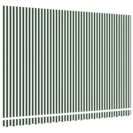 vidaXL Tissu de Remplacement pour Auvent pour Cadre de 4.5x3 m Vert et Blanc