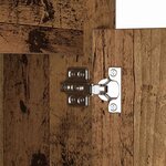 vidaXL Armoire de chevet LED 2 Pièces Bois ancien 38 x 34 x 61 cm