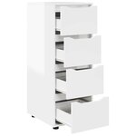 vidaXL Armoire de rangement Blanc brillant 40 x 48 x 105 cm