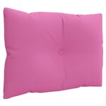 vidaXL Coussins de palette 3 Pièces rose tissu Oxford