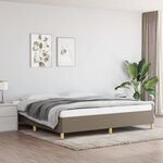 vidaXL Cadre de lit Taupe 200x200 cm Tissu