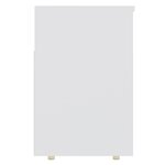 vidaXL Banc à chaussures Blanc 105x30x45 cm Bois d'ingénierie