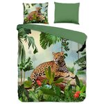 Good Morning Housse de couette JUNGLE 200x200/220 cm Multicolore