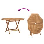 vidaXL Ensemble de salle à manger de jardin 5 pièces en bois massif Teck