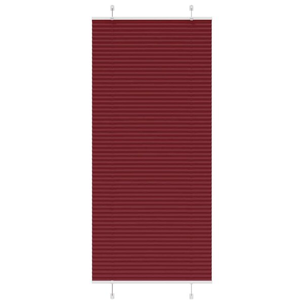 vidaXL Store plissé rouge bordeaux 90x200 cm largeur du tissu 89 4 cm