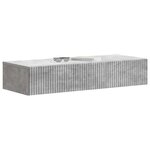 vidaXL Table d'appoint murale Gris béton 87 5 x 34 5 x 17 cm